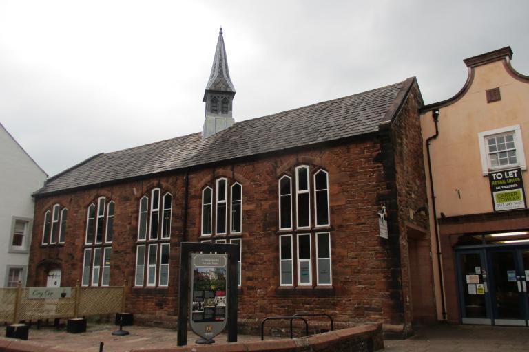 Picture shows front of Penrith Library 